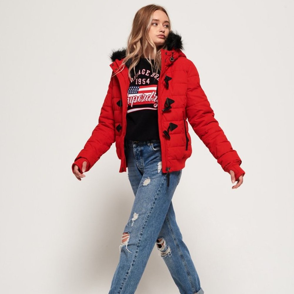 Superdry Microfibre Toggle Puffer Jacket(Small)